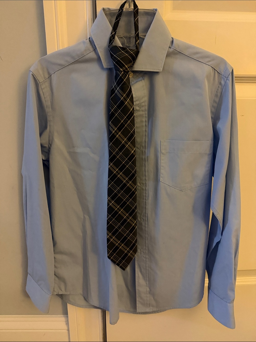 Light Blue Boys Dress Shirt - Classic Button-Up size 12